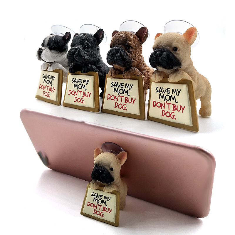 Home Textiles France - French Bulldog Figurine Dog Puppy Phone