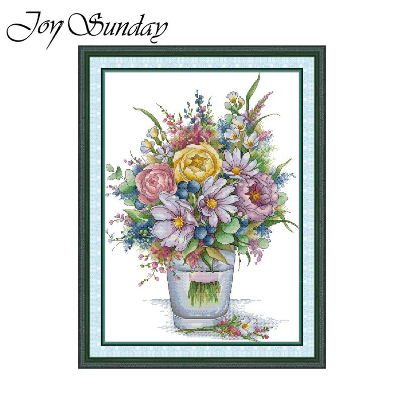 Home Textiles Discount - Joy Sunday Cross Stitch Kit Multicolored