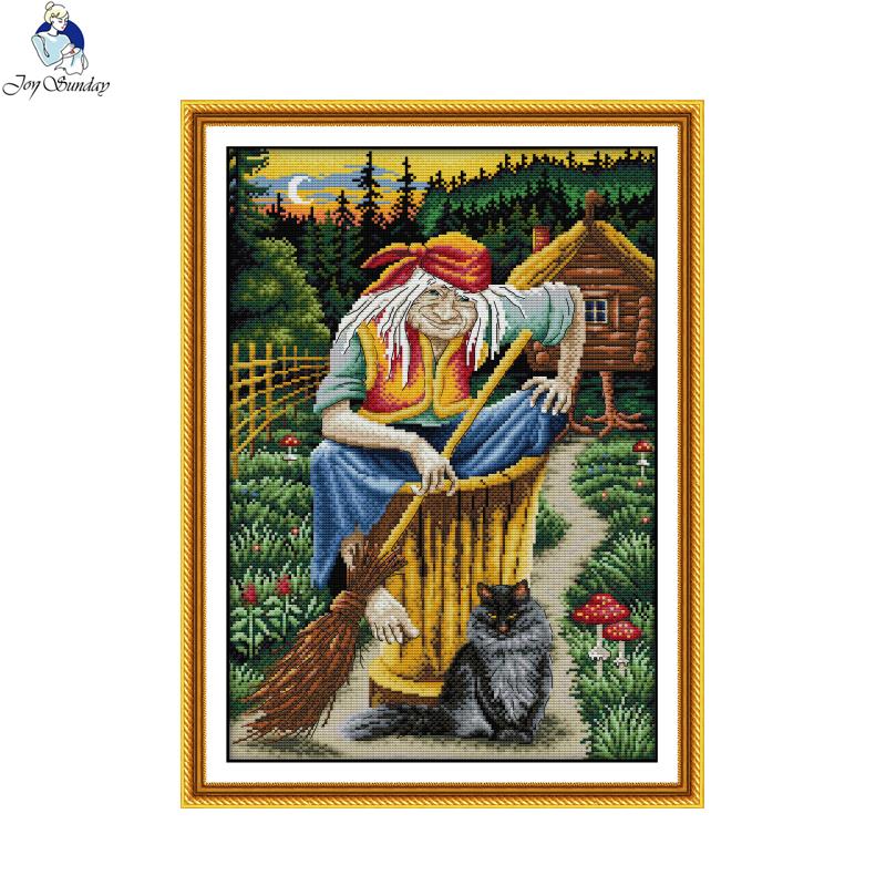 Home Textiles Discount - Joy Sunday Character Print Cross Stitch