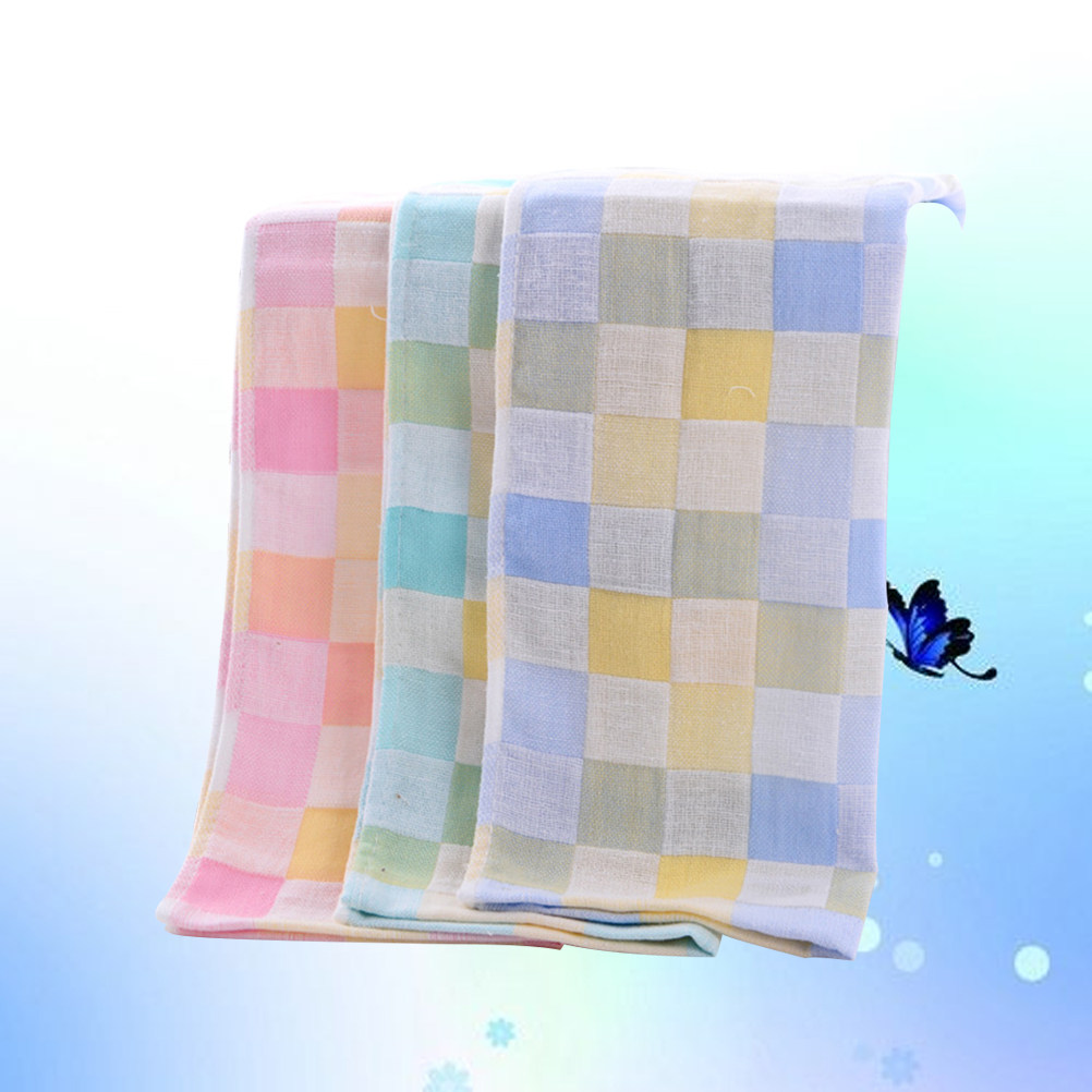 Home Textiles Pakistan - 3Pcs Double-Layer Gauze Towels Pure Cotton