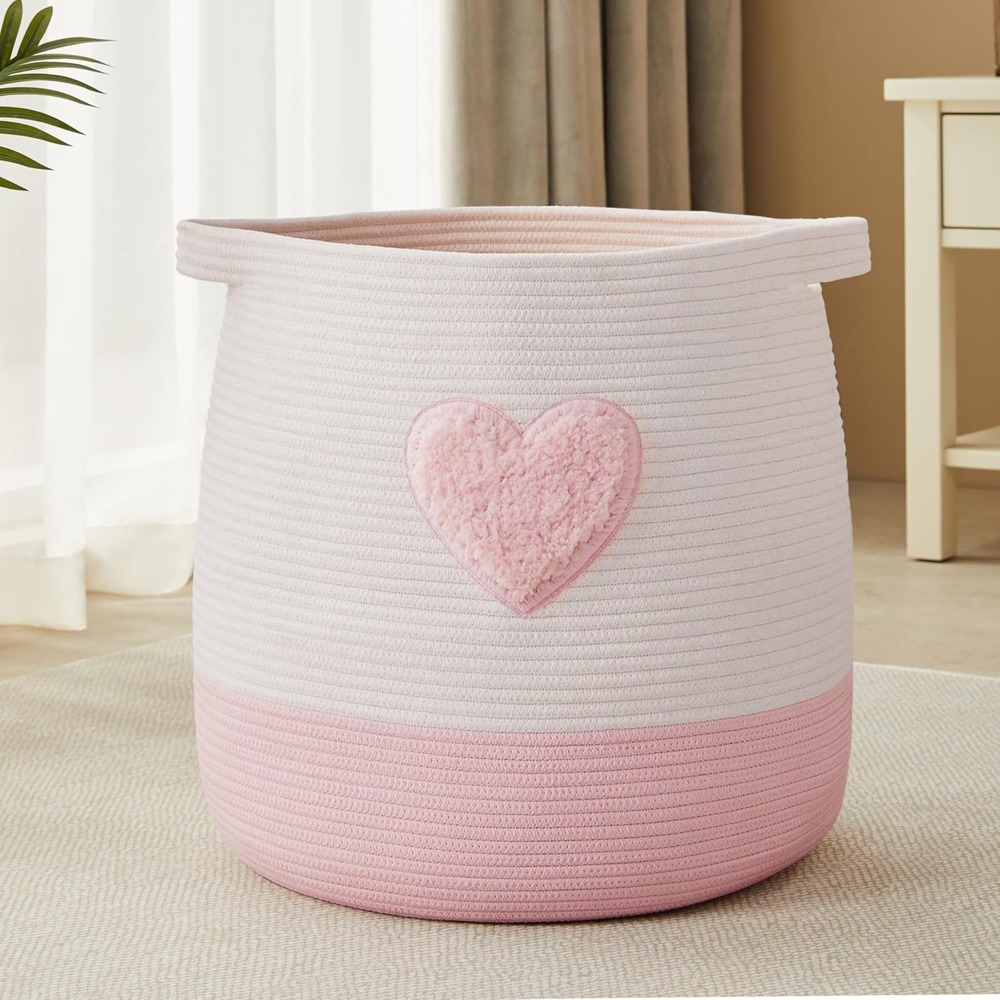 Home Textiles Blanket - Pink Laundry Basket Hamper for Kids