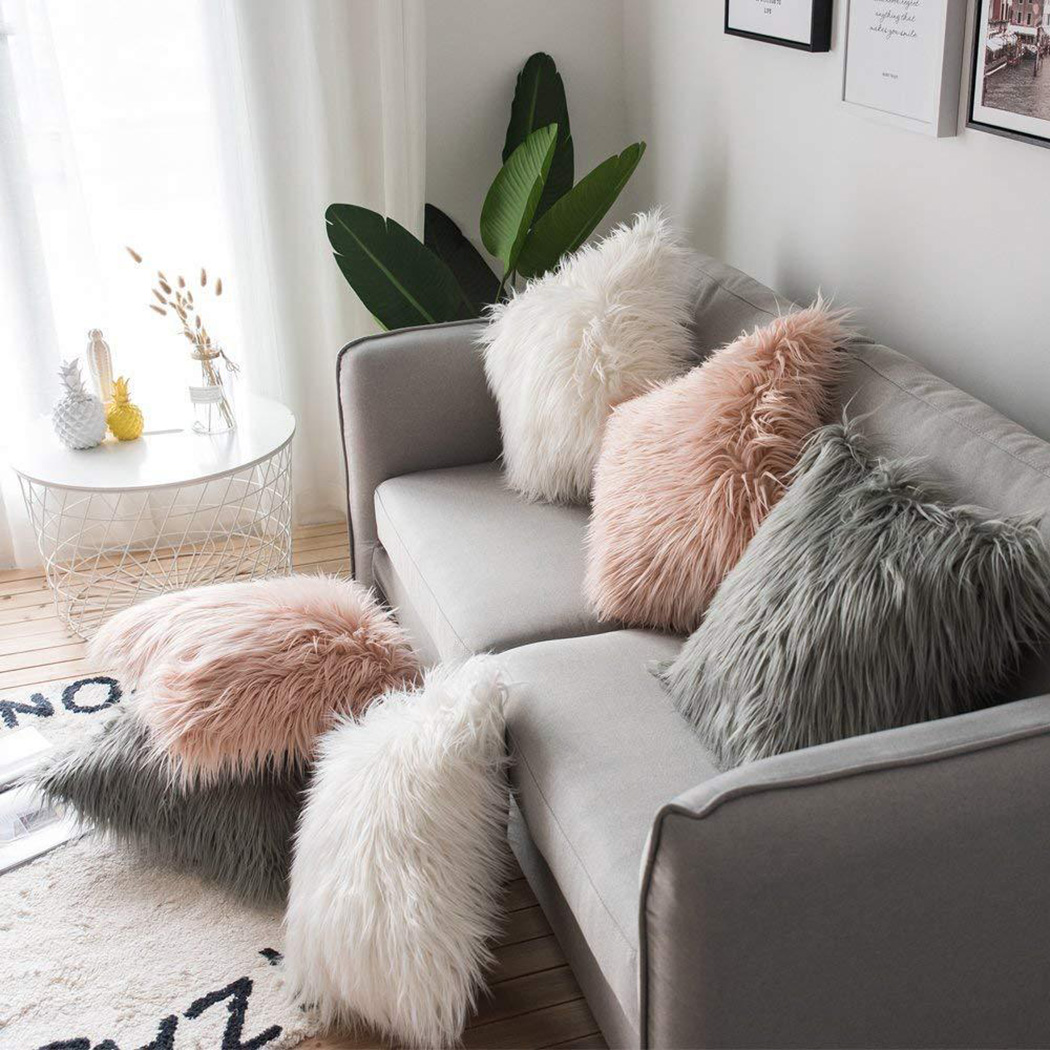 Soft Long Fur Fluffy Sofa Pill - Luxury Home Textiles Usa recension och pris