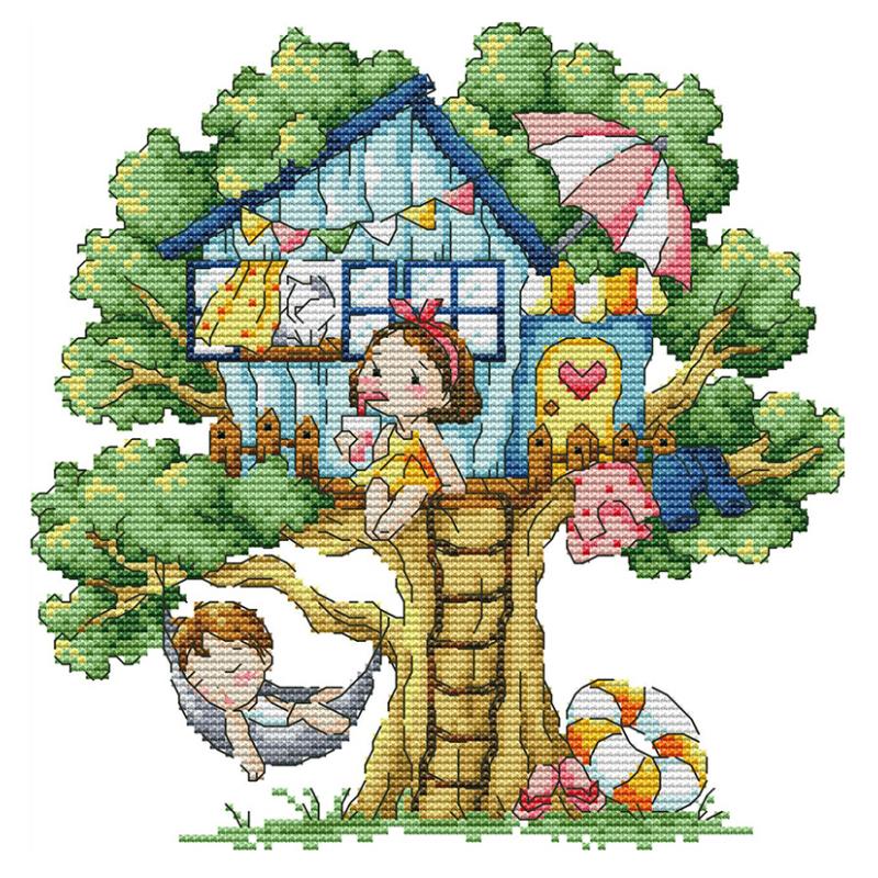 Cartoon Tree House Series Prin - Home Textiles Discount recension och pris