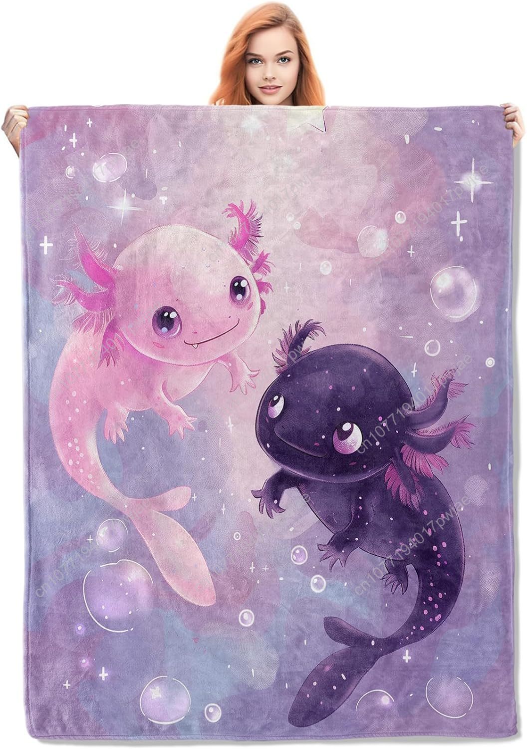 Axolotl Blanket Cute Axolotls  - Home Textiles Blanket recension och pris