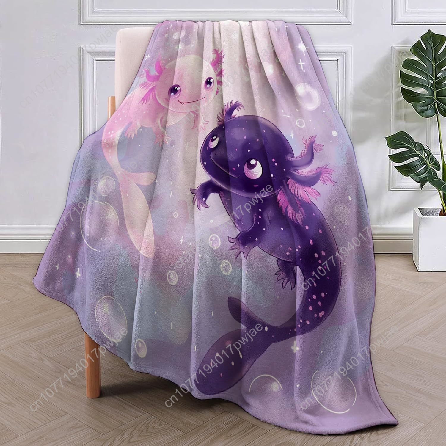 Axolotl Blanket Cute Axolotls  - Home Textiles Blanket recension och pris