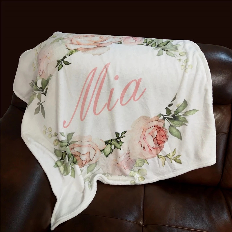 Name Personalized Baby Flannel - Home Textiles Blanket recension och pris