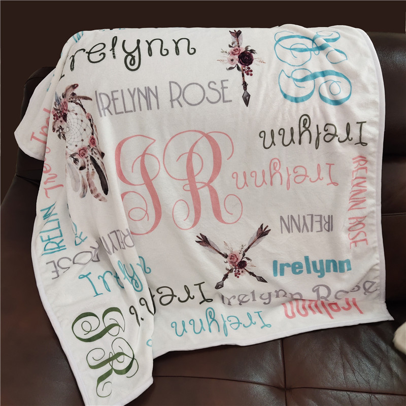 Name Personalized Baby Flannel - Home Textiles Blanket recension och pris