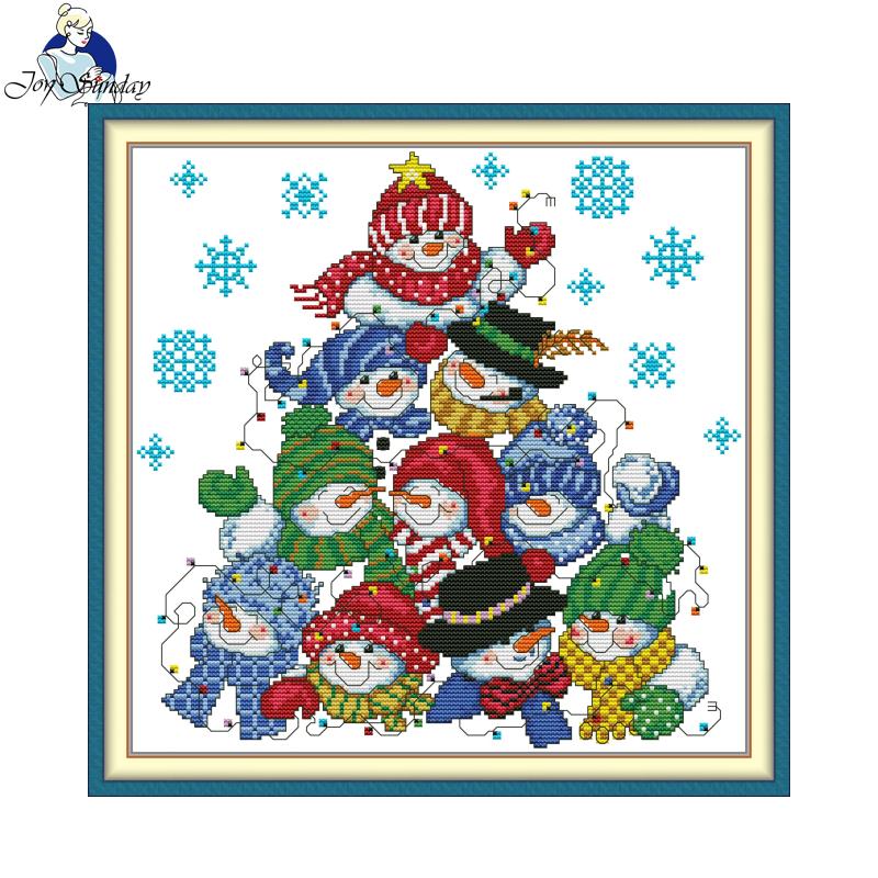 Building A Snowman Pattern Joy - Home Textiles Discount recension och pris