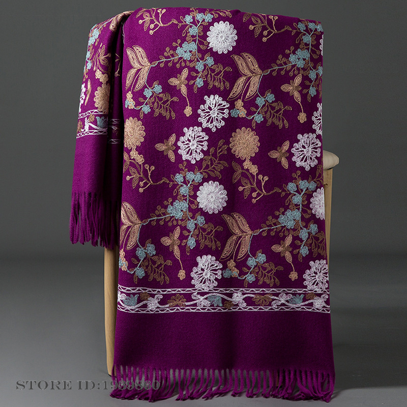Women's Cashmere Pashmina Scar - Home Textiles Blanket recension och pris