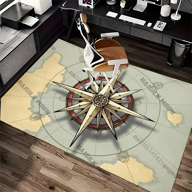 Compass Design Rug for Modern  - Luxury Home Textiles Usa recension och pris