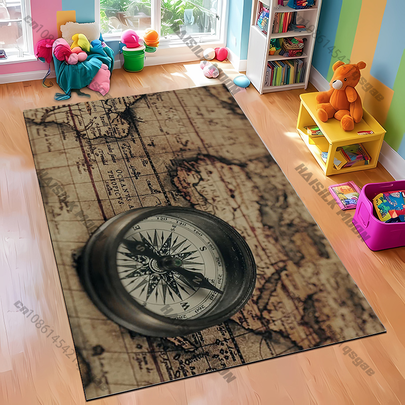 Compass Design Rug for Modern  - Luxury Home Textiles Usa recension och pris