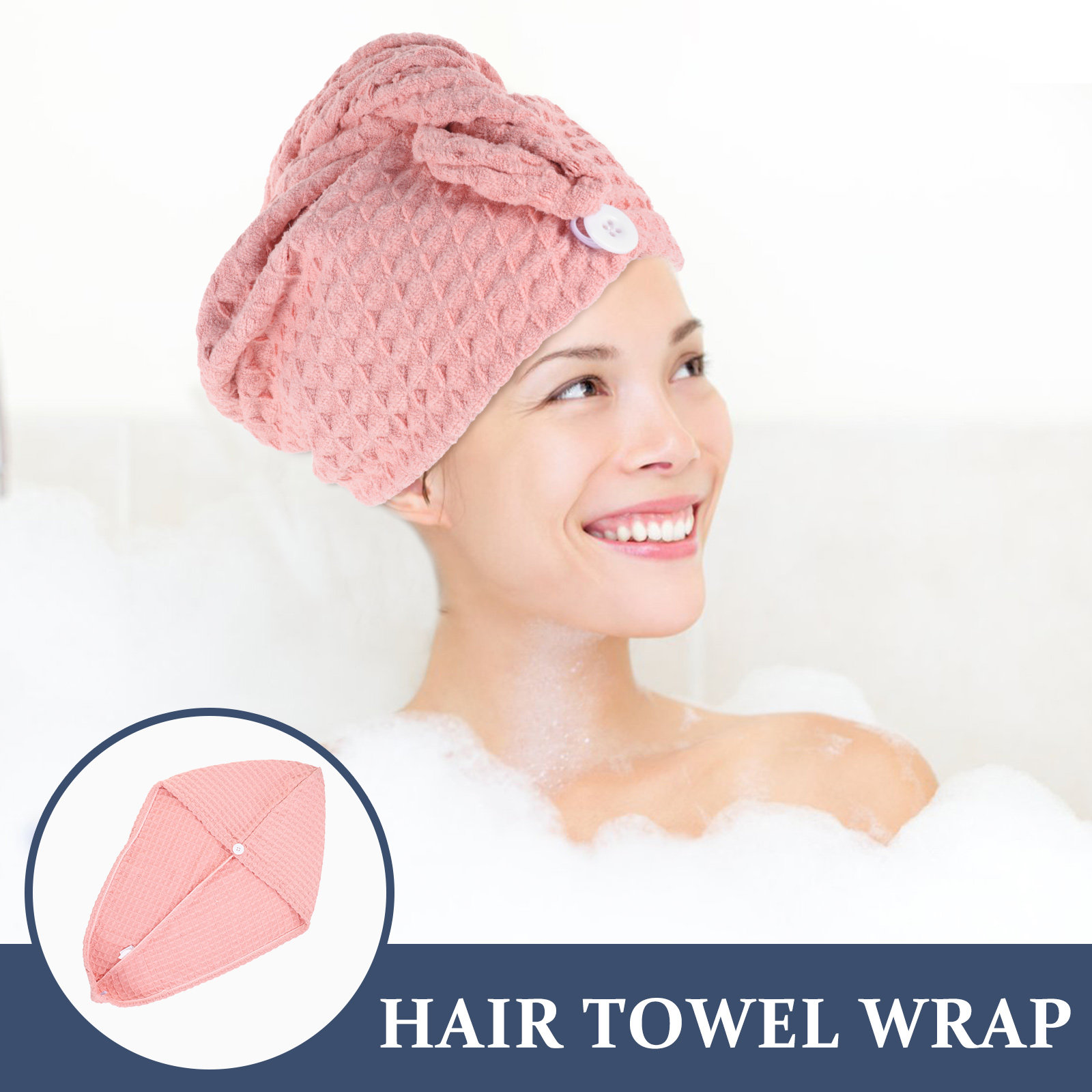 2Pcs Rapid Drying Hair Towel W - Home Textiles Pakistan recension och pris