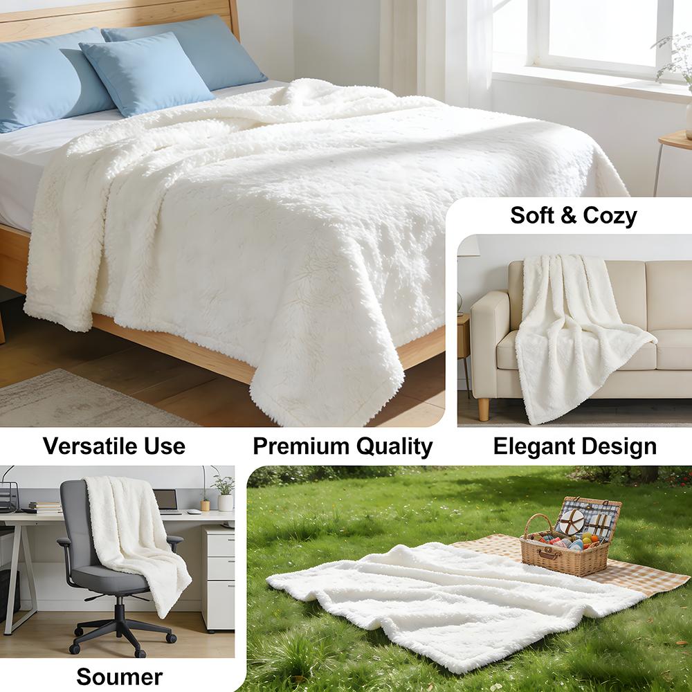 Throw High-Density Short Plush - Home Textiles Blanket recension och pris