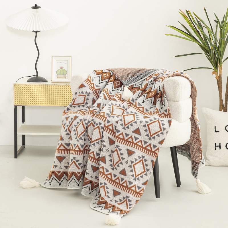 Bohemian Style Printed Knitted - Luxury Home Textiles Usa recension och pris