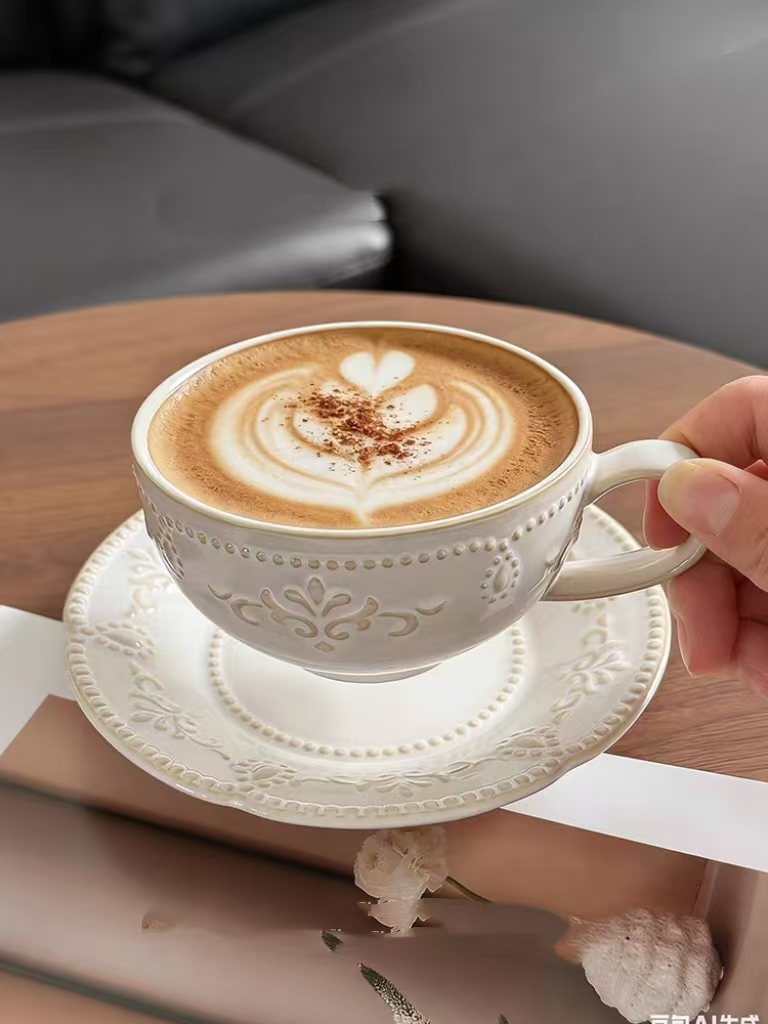 French Retro Relief Flower Cup - Home Textiles France recension och pris