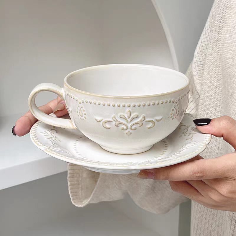 French Retro Relief Flower Cup - Home Textiles France recension och pris
