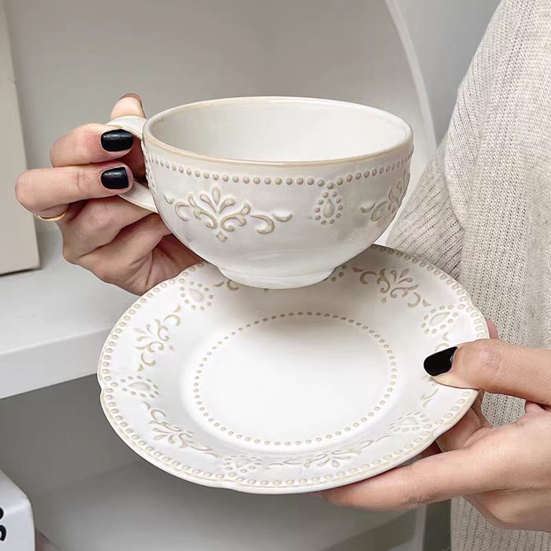 French Retro Relief Flower Cup - Home Textiles France recension och pris