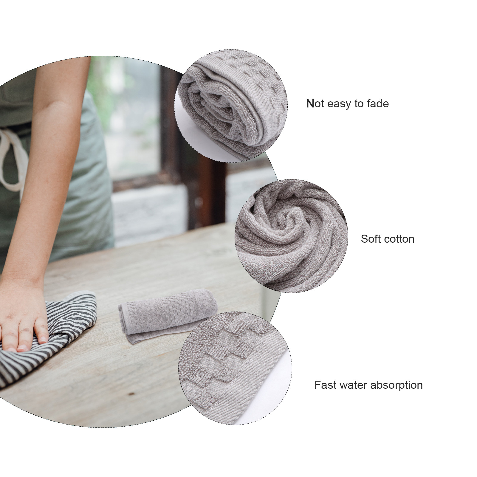 1Pcs Pure Cotton Thick Bath To - Home Textiles Pakistan recension och pris