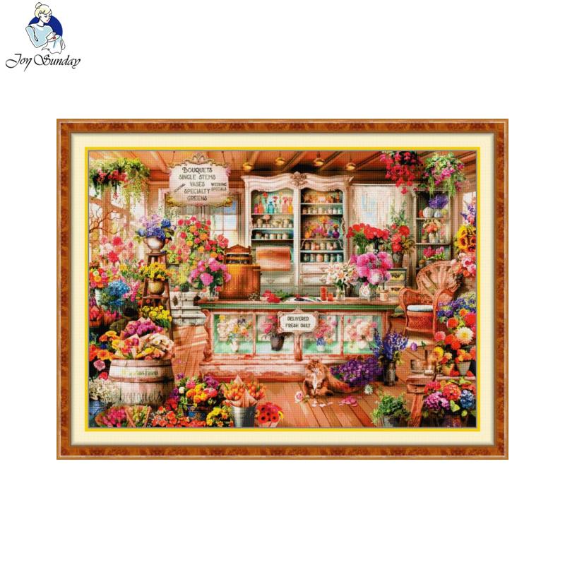 Joy Sunday Flower Shop Pattern - Home Textiles Discount recension och pris