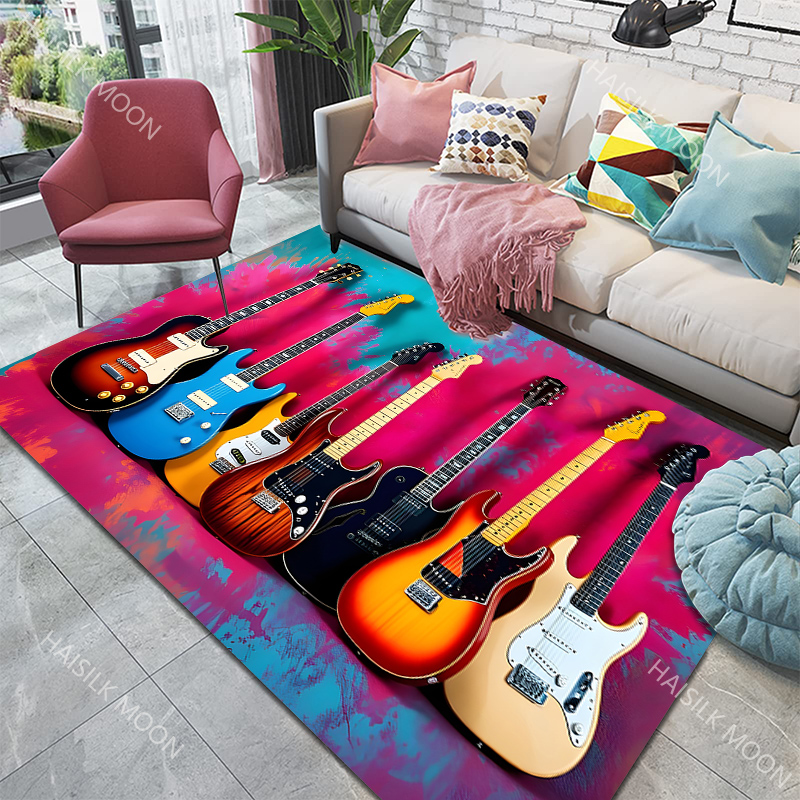 Music Lovers Rock Guitar Patte - Luxury Home Textiles Usa recension och pris