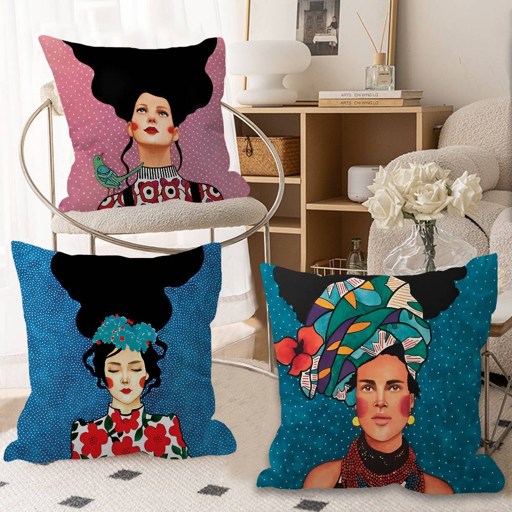 Abstract Flowers Girl fair Luc - Home Textiles Fair recension och pris