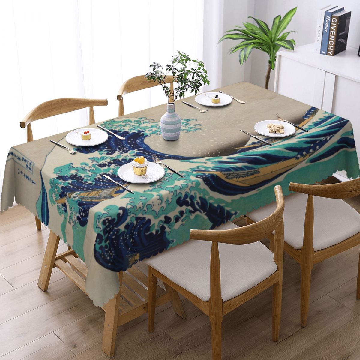 Great Wave Off Kanagawa Vintag - Japanese Home Textiles recension och pris
