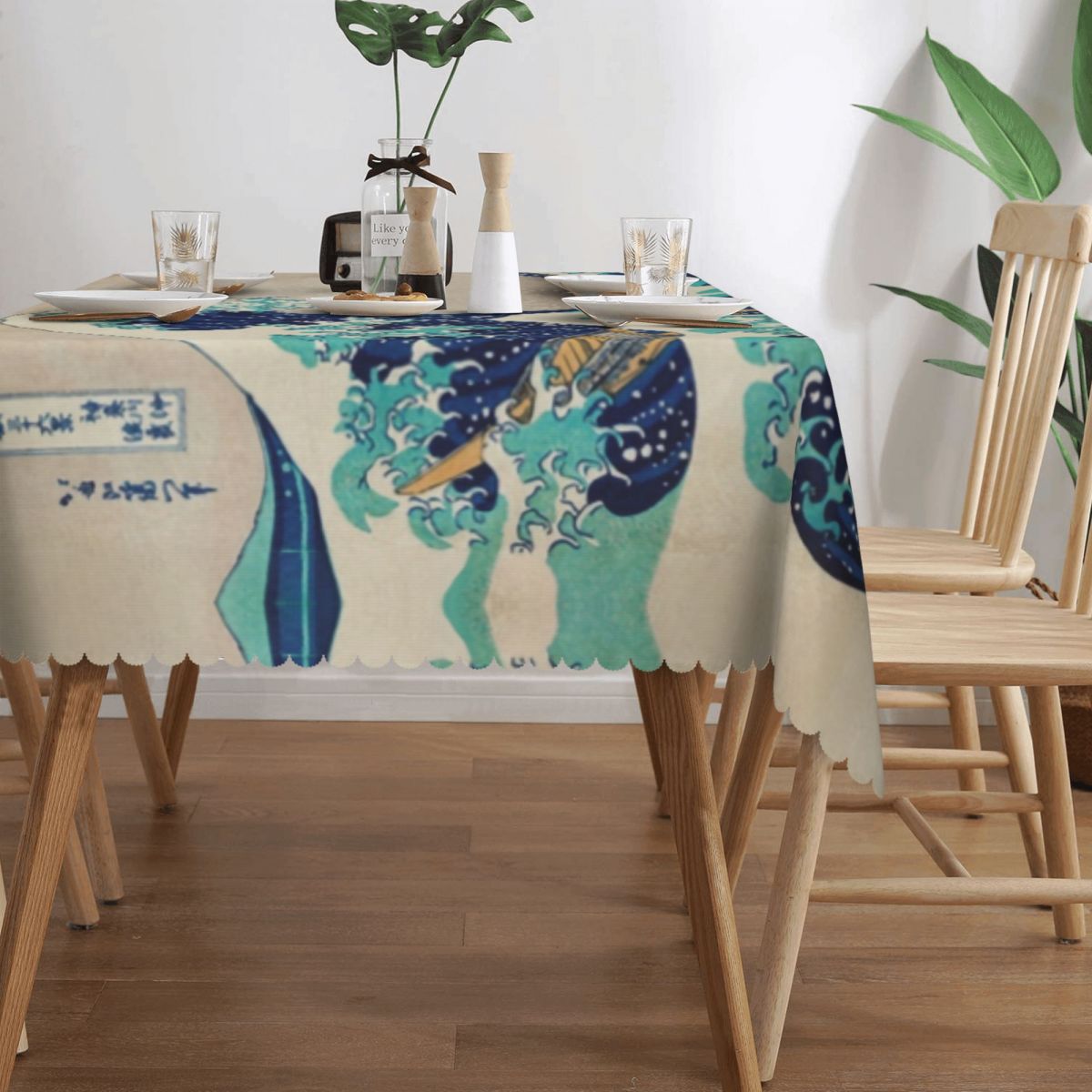 Great Wave Off Kanagawa Vintag - Japanese Home Textiles recension och pris